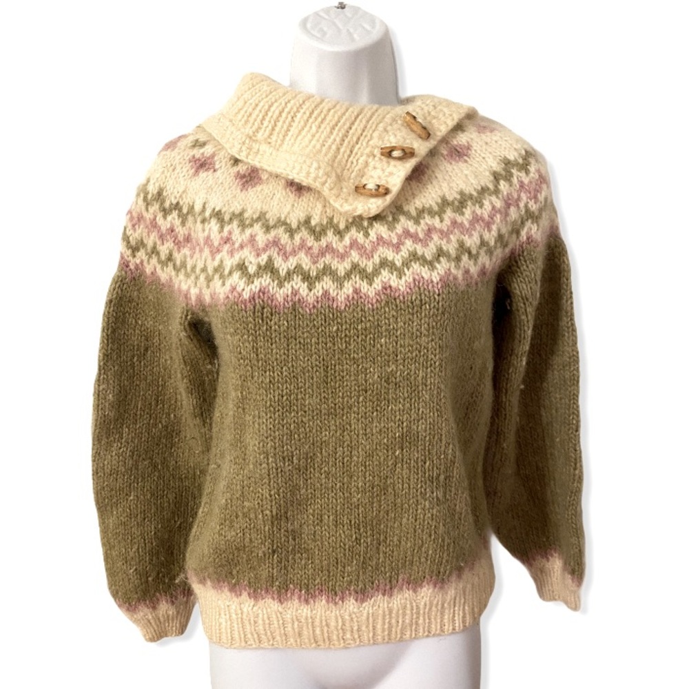 Nancy Thomas Hand Knit Originals Wool Sweater